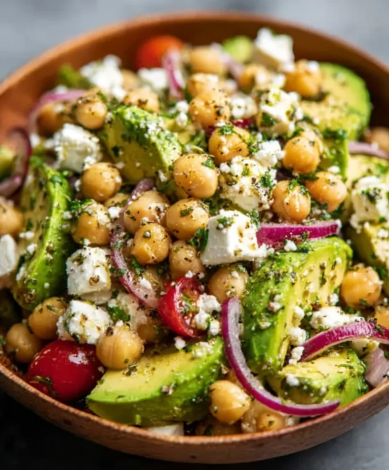 Chickpea Feta Avocado Salad – Fresh & Flavorful Recipe