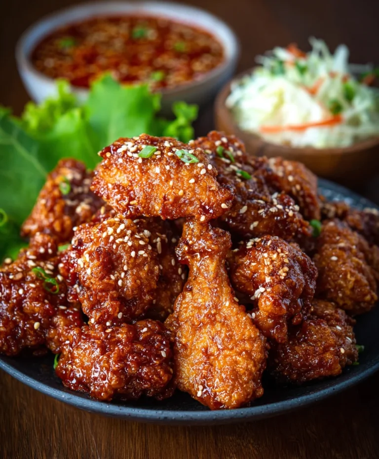 Crispy Korean Fried Chicken-Yangnyeom Style
