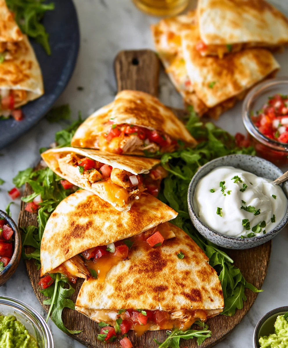 Easy Mini Chicken Quesadillas Recipe - Quick Bite