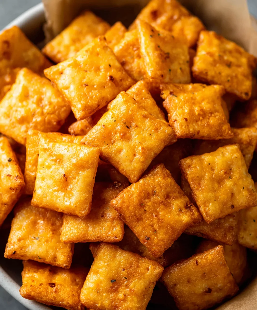Homemade Cheez-Its - Easy Cheesy Baked Snack Crackers
