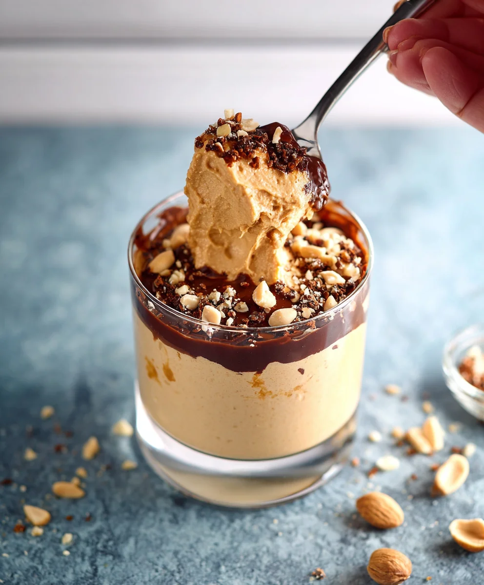 Peanut Butter Mousse-Easy Cottage Cheese Dessert