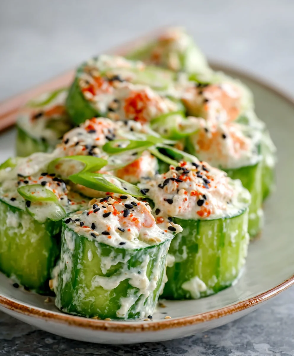 Easy California Roll Cucumber Salad-Fresh & Flavorful