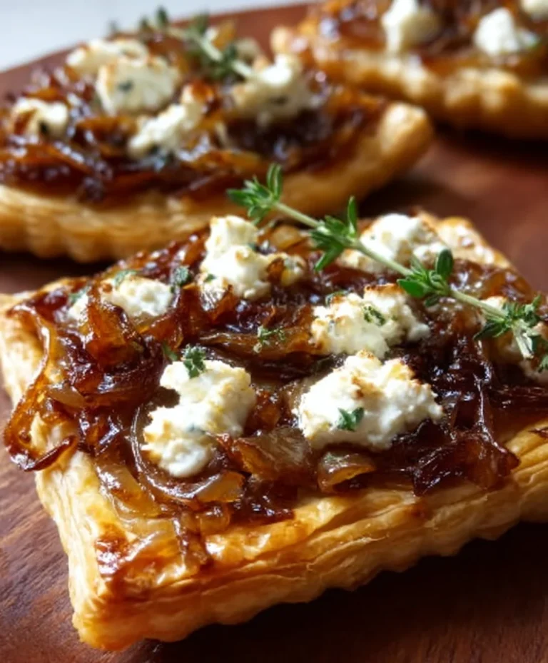 Easy Caramelized Onion Goat Cheese Tarts