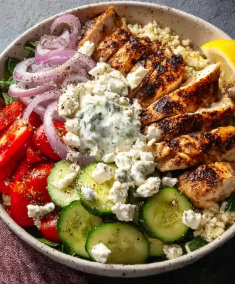 Easy Greek Chicken Bowls-Healthy Flavorful Meal