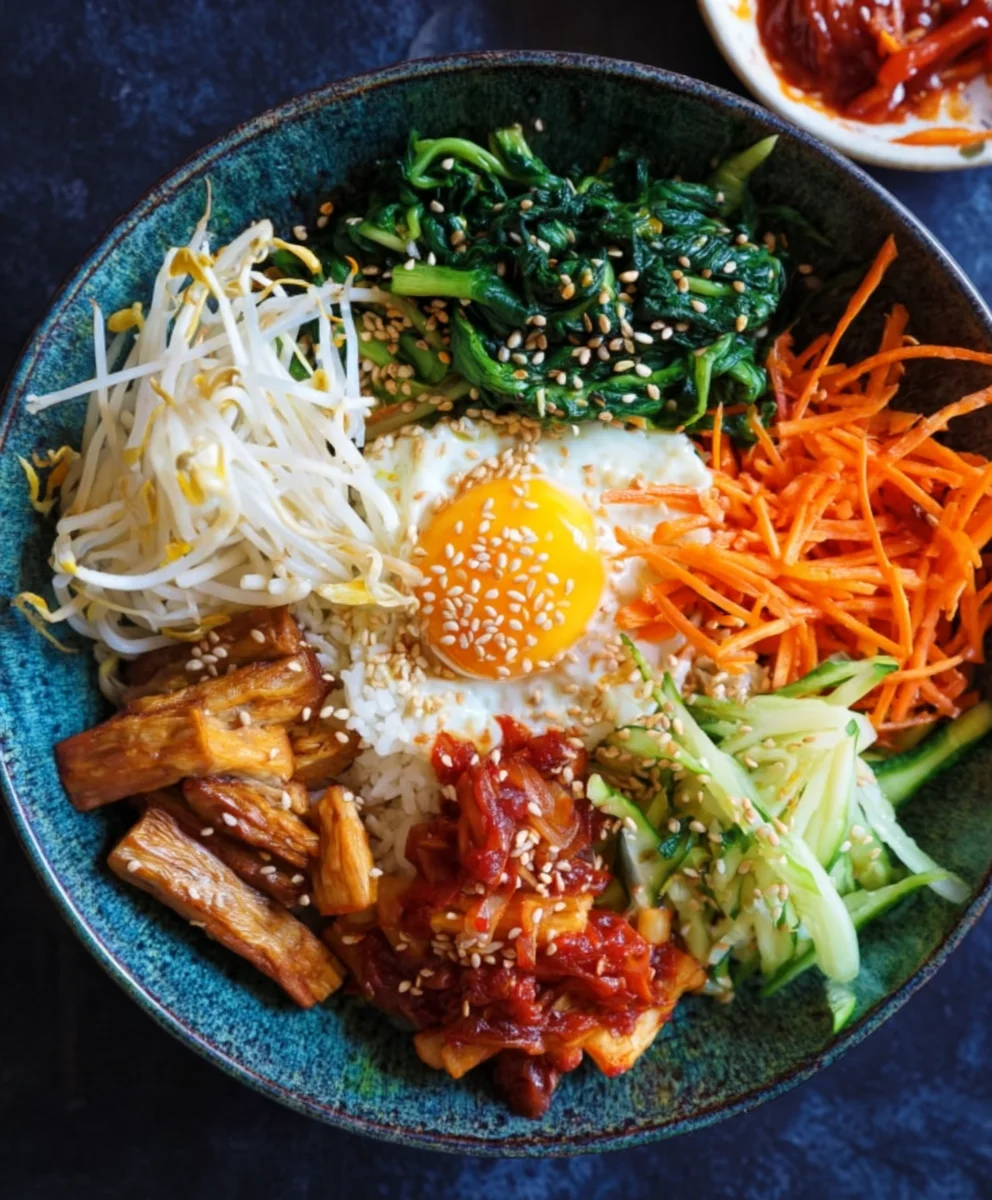 Easy Vegan Bibimbap Recipe- Flavorful & Healthy