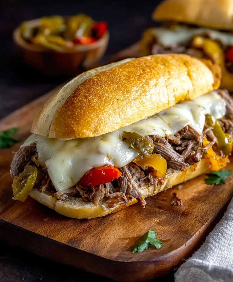 Cheesy Italian Beef Sandwiches- Easy & Delicious
