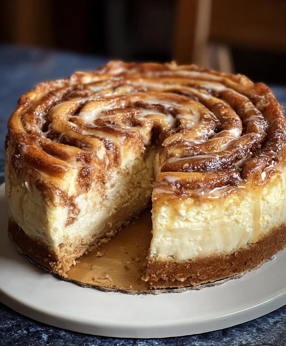 Cinnamon Roll Honeybun Cheesecake Bliss