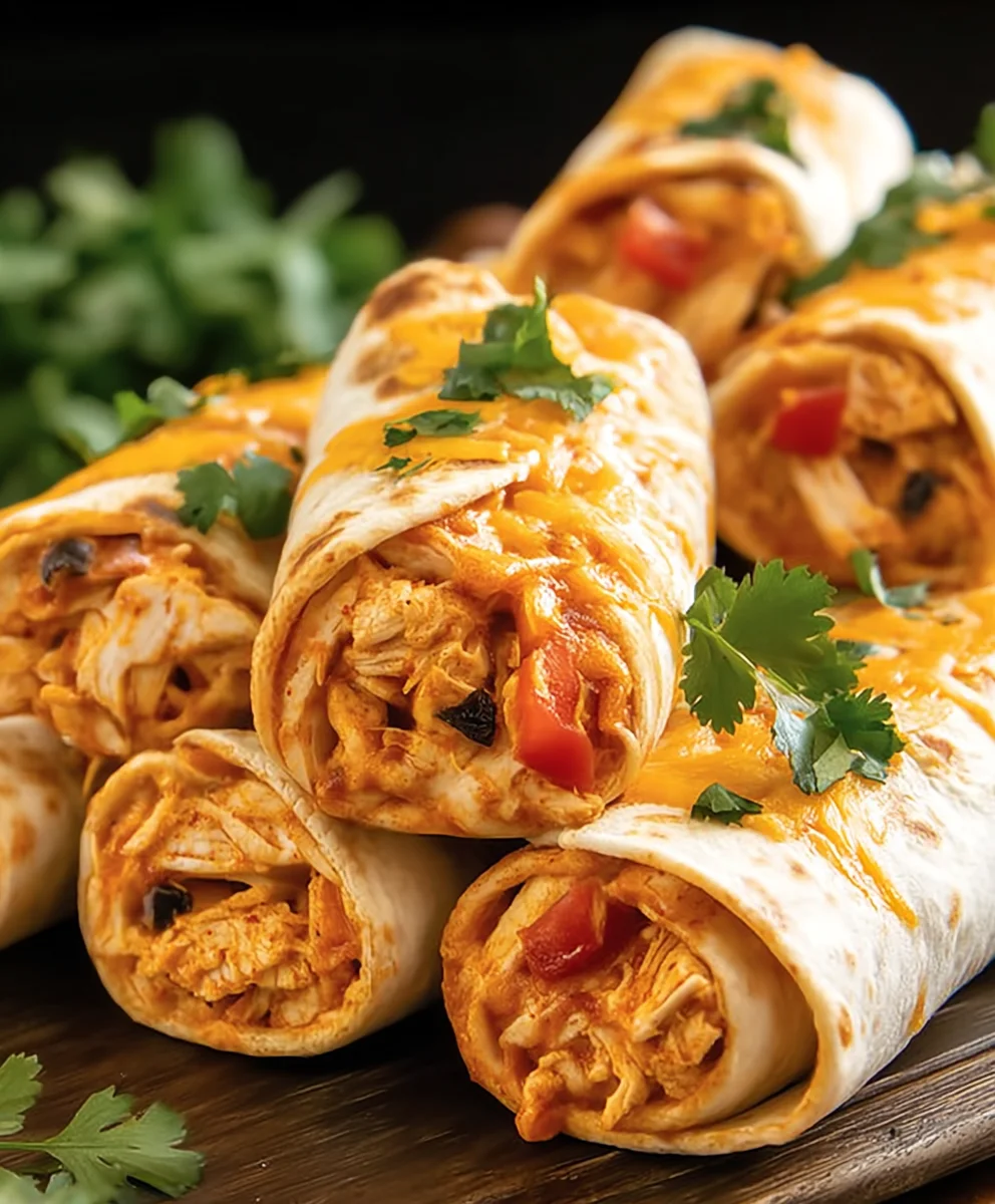 Easy Chicken Enchilada Roll Ups-Flavorful Weeknight Meal