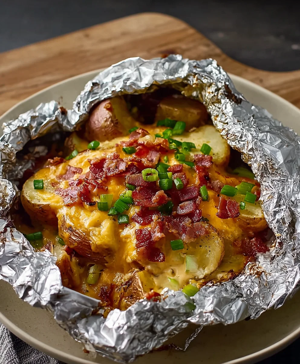 Cheesy Beef Beef Bacon Ranch Potato Foil Packs