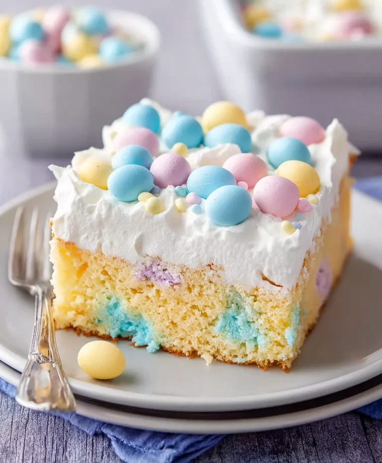 Easy Easter Poke Cake Recipe-Spring Delight