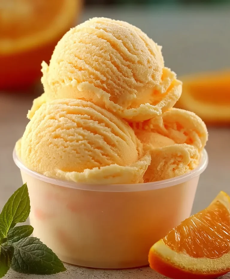 Orange Crush Sherbet-Refreshing Citrus Treat