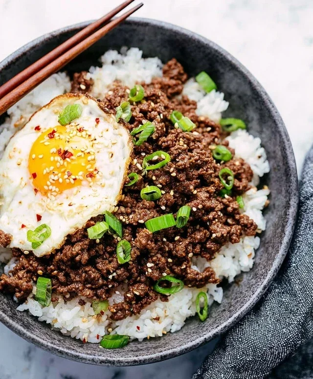 Korean Ground Beef Bowl (25-Minutes)