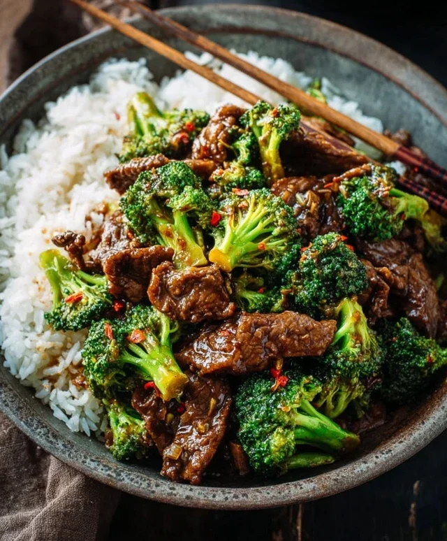 Chinese Beef and Broccoli (牛肉炒西兰花)