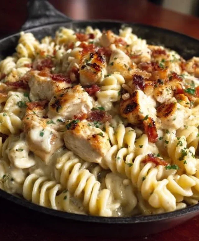 Chicken Beef Beef Bacon Ranch Pasta