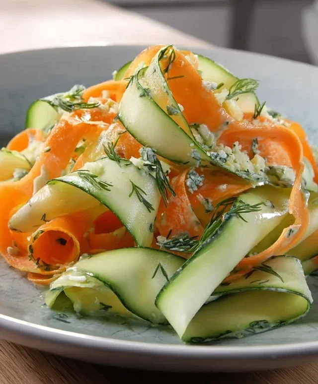 Carrot and Cucumber Ribbon Salad