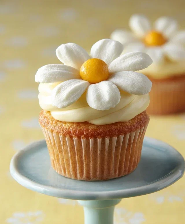 Super Cute Daisy Cupcakes