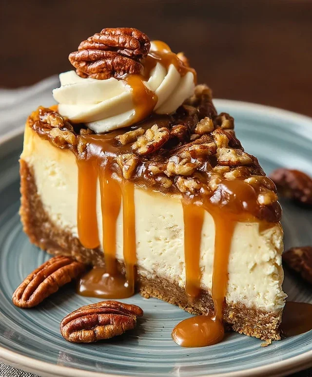 Pecan Caramel Cheesecake