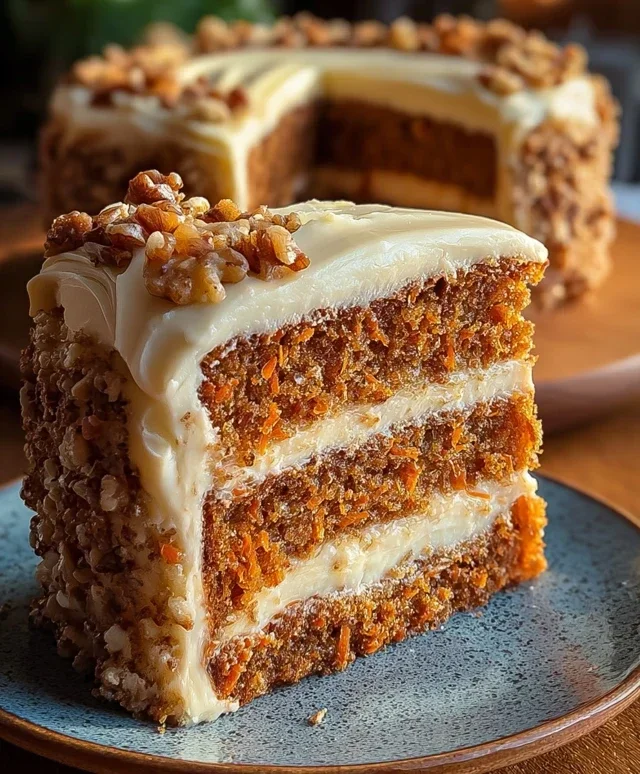 Honeybun Carrot Cake with Cheesecake Filling