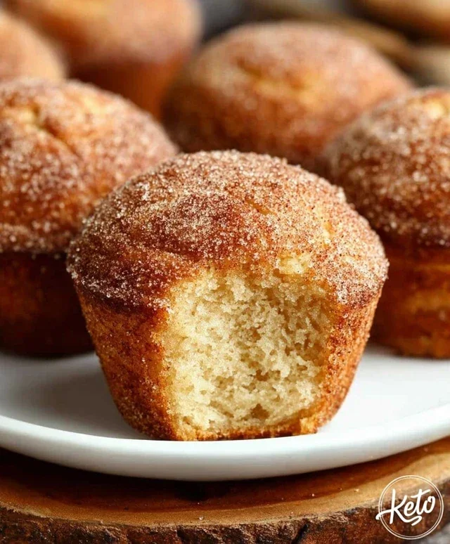 Keto Muffins- Classic Cinnamon "Sugar" Donut Style