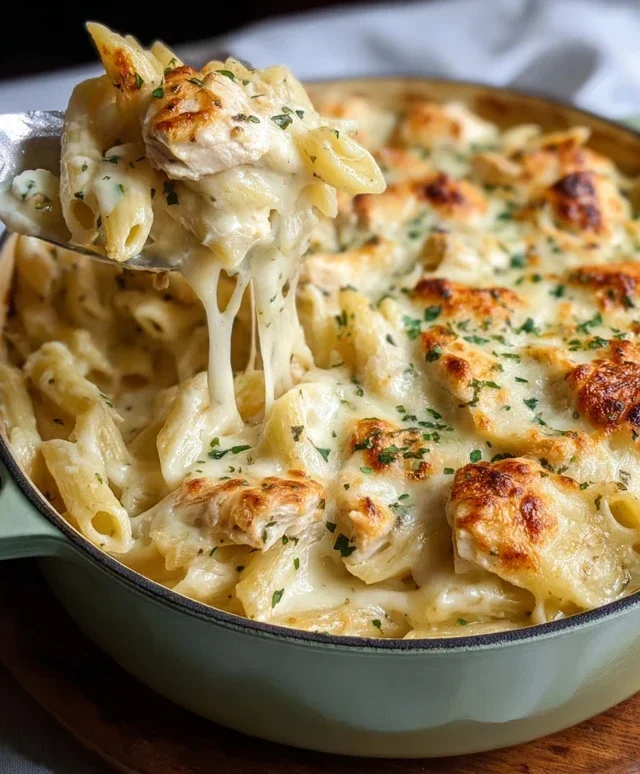 Chicken Alfredo Bake