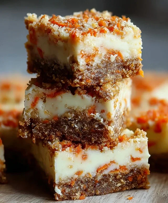 Irresistibly Indulgent Carrot Cake Cream Cheese Bars