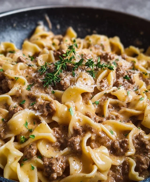 Ground Beef Stroganoff