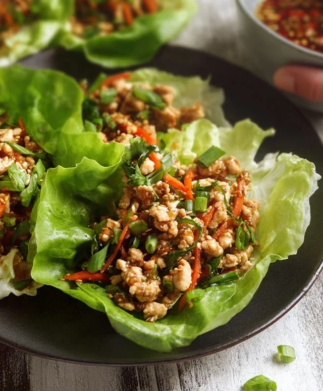 Thai Chicken Lettuce Wraps