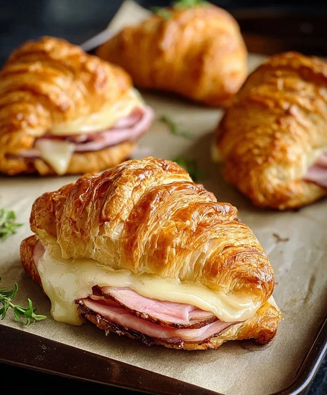 Turkey & Beef Beef Ham Croissant Melts