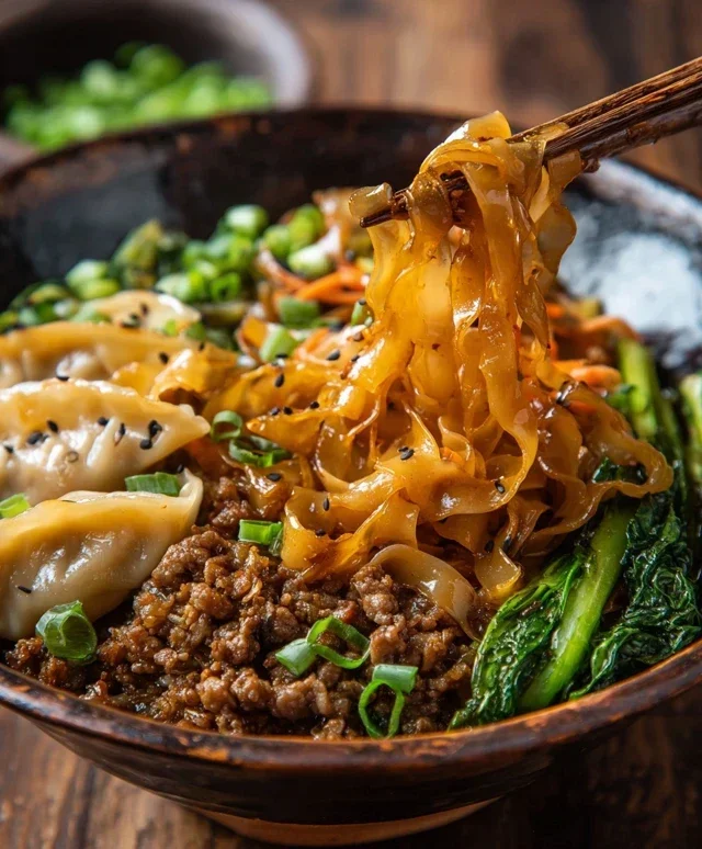 Potsticker Noodle Bowl