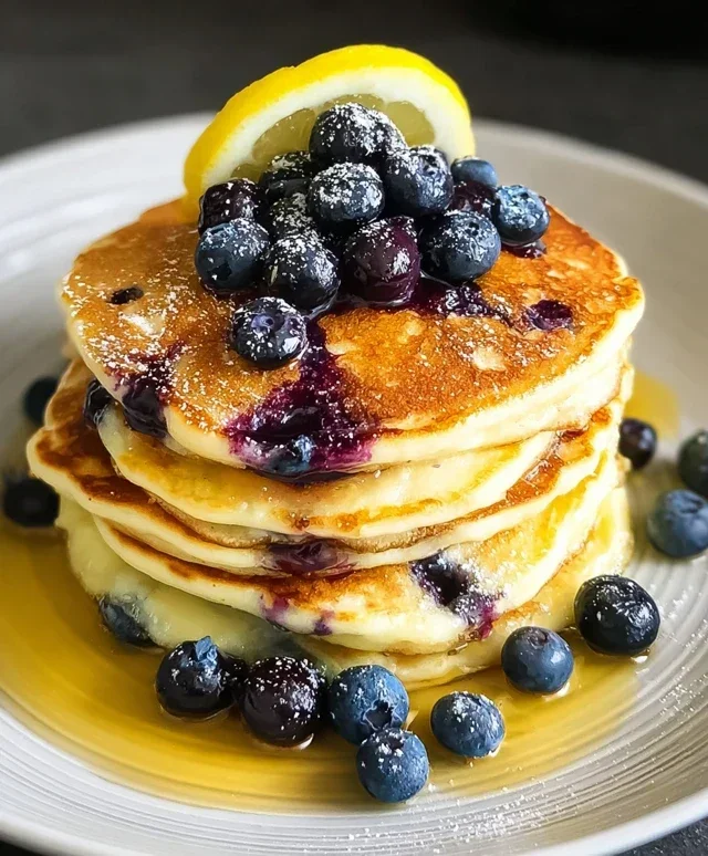 Lemon Blueberry Pancakes