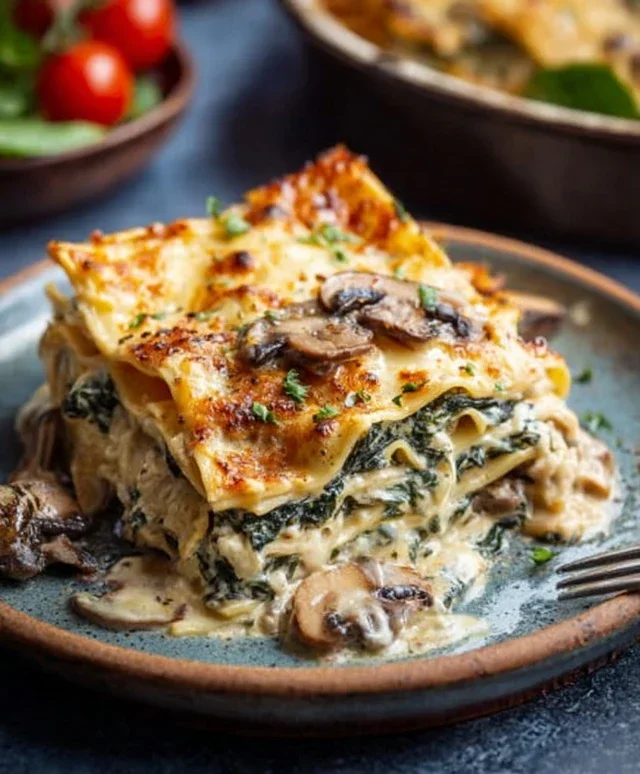 Mushroom And Spinach Lasagna Recipe