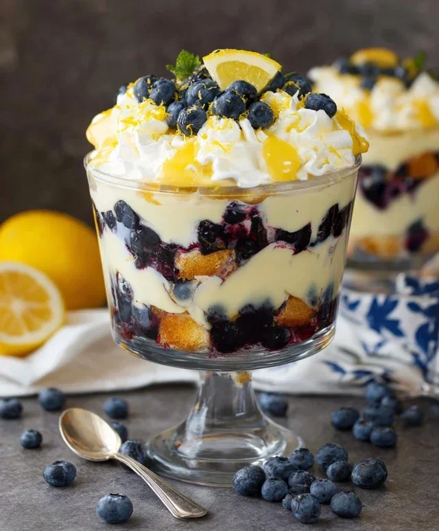 Easy Lemon Blueberry Trifle Recipe