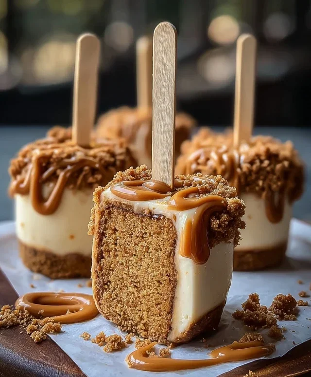 Biscoff Cookie Butter Cheesecake Pops
