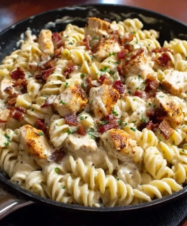 Chicken Beef Beef Bacon Ranch Pasta