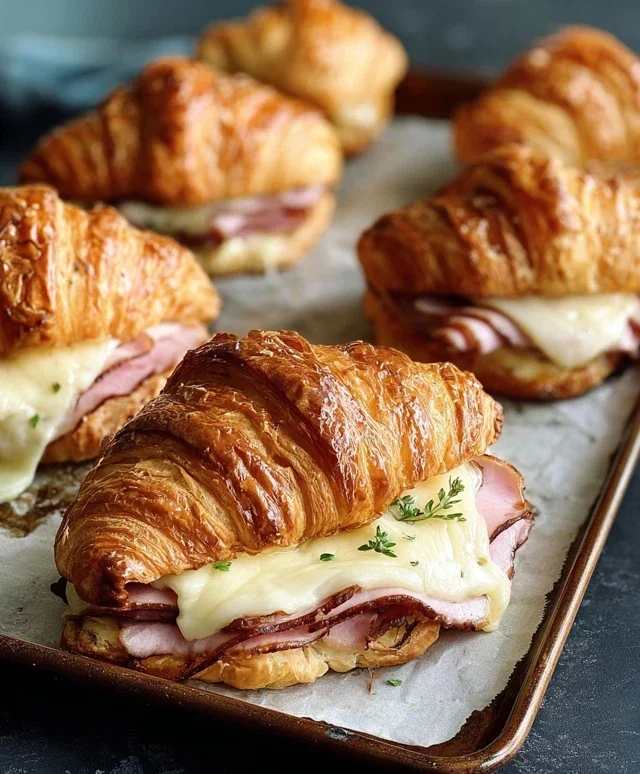 Turkey & Beef Beef Ham Croissant Melts