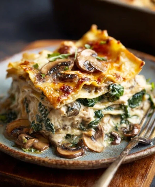 Mushroom And Spinach Lasagna Recipe