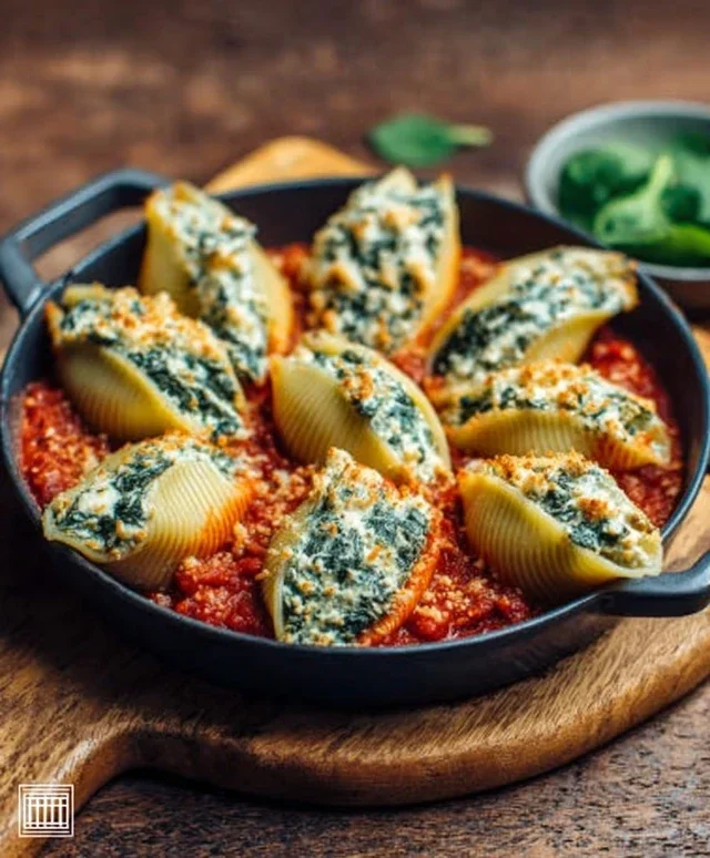 Spinach and Ricotta Stuffed Shells Recipe