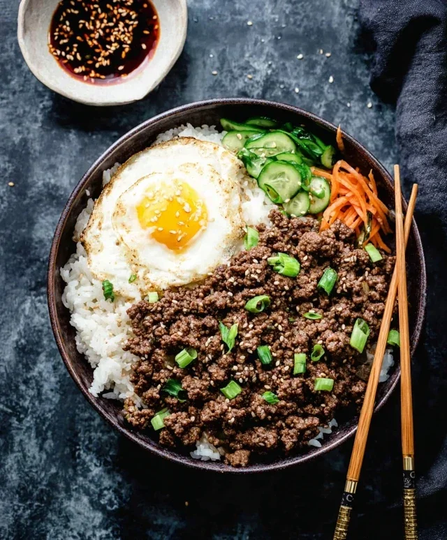 Korean Ground Beef Bowl (25-Minutes)