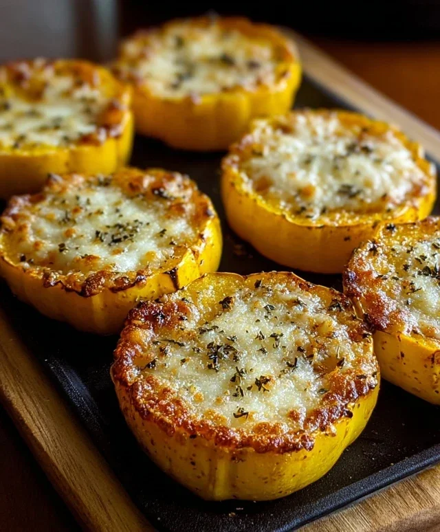 Cheesy Baked Squash Rounds