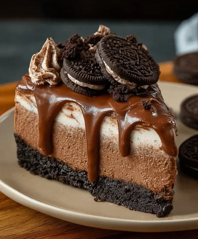 No Bake Oreo Nutella Cheesecake