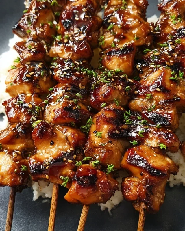 Teriyaki Chicken Skewers