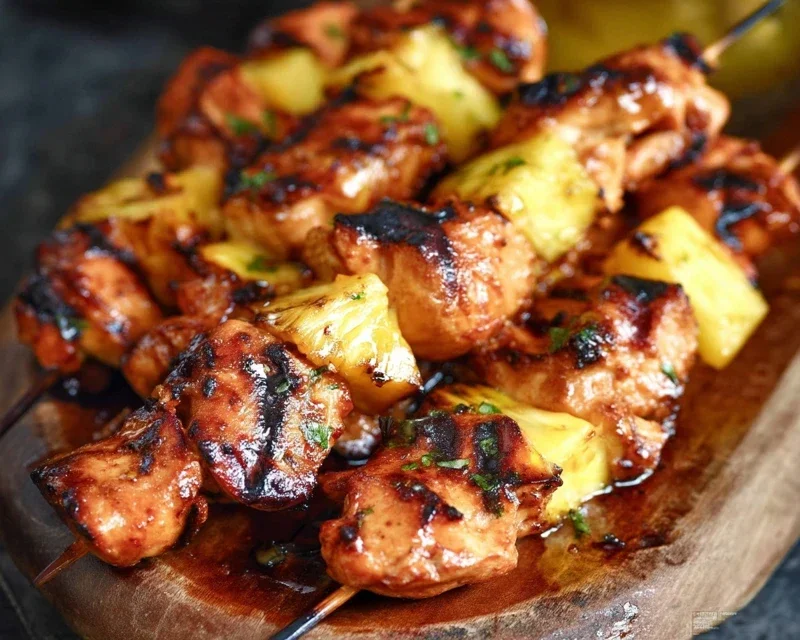 Pineapple Chicken Kebabs Recipe