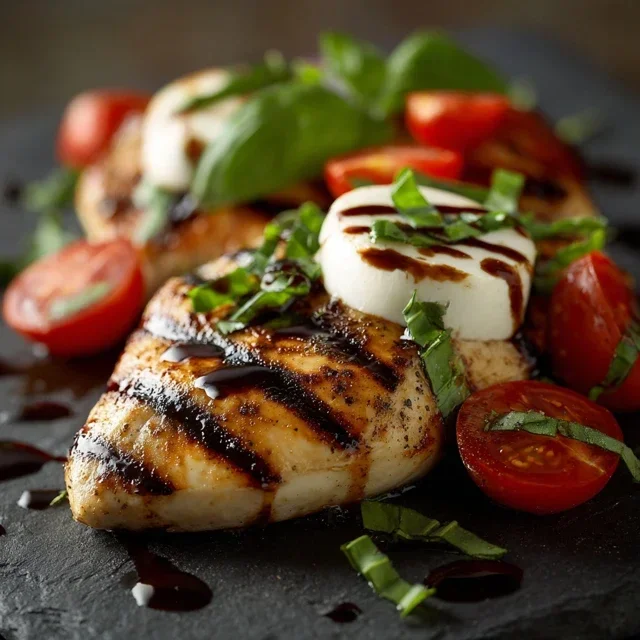 Fresh Cucumber Caprese Salad