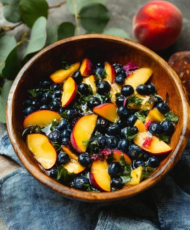 Summer Peach Blueberry Knon-non-non-alcoholic alternativeic non-alcoholic ale Salad