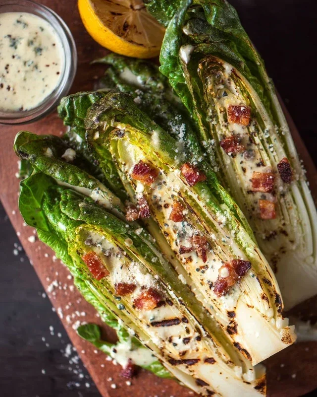 Grilled Romaine Caesar Salad Recipe