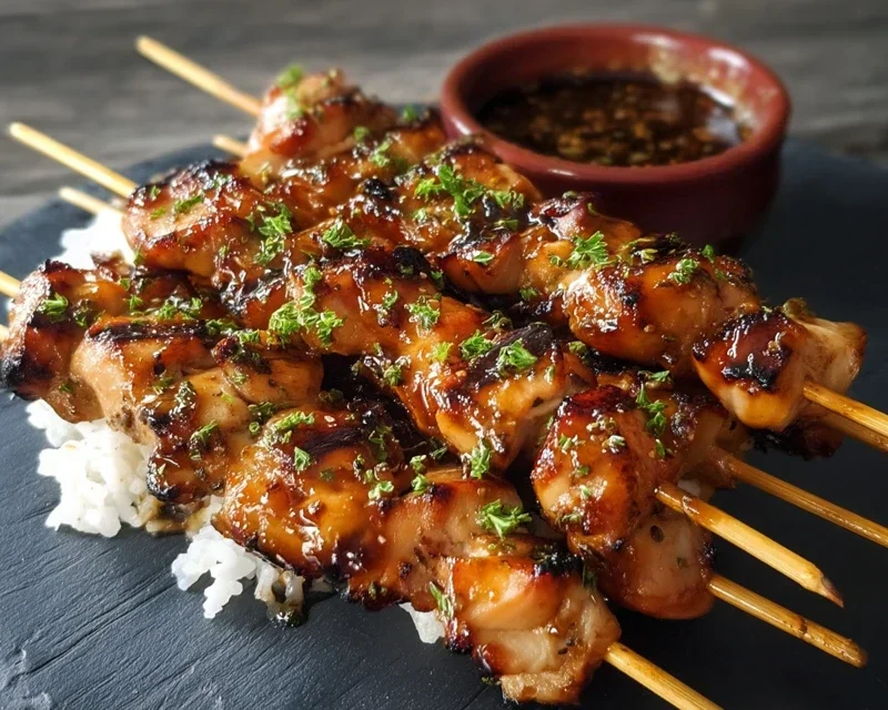 Teriyaki Chicken Skewers