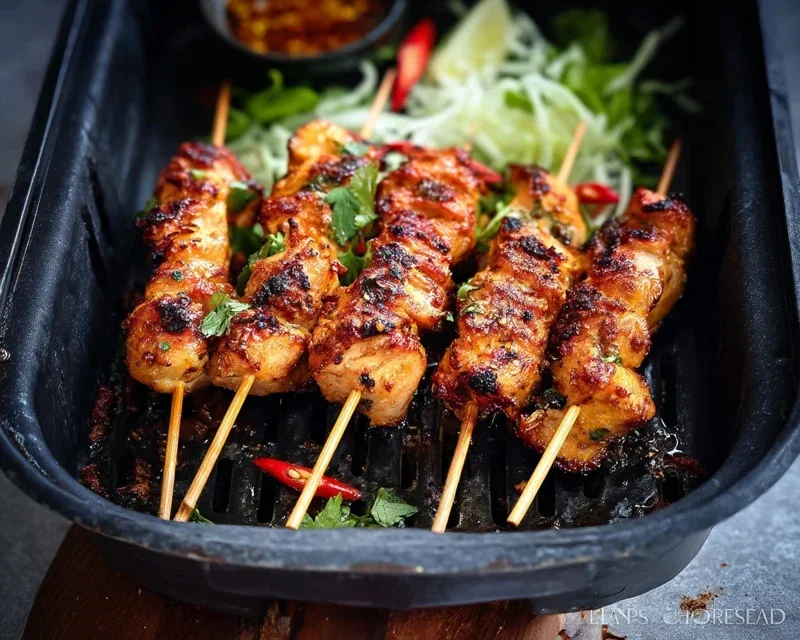 Bang Bang Chicken Skewers