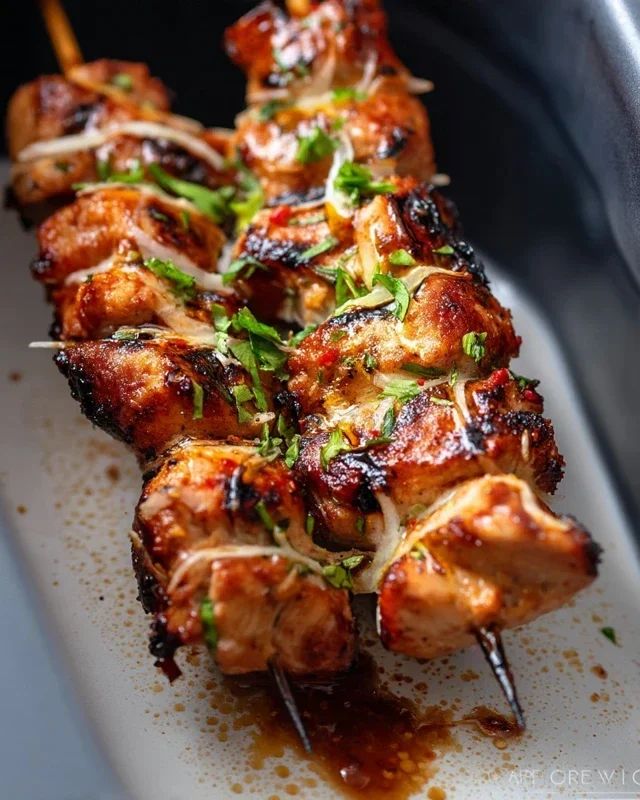 Bang Bang Chicken Skewers
