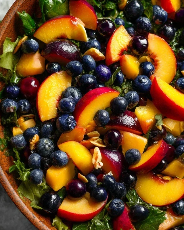 Summer Peach And Blueberry Knon-non-non-alcoholic alternativeic non-alcoholic ale Salad