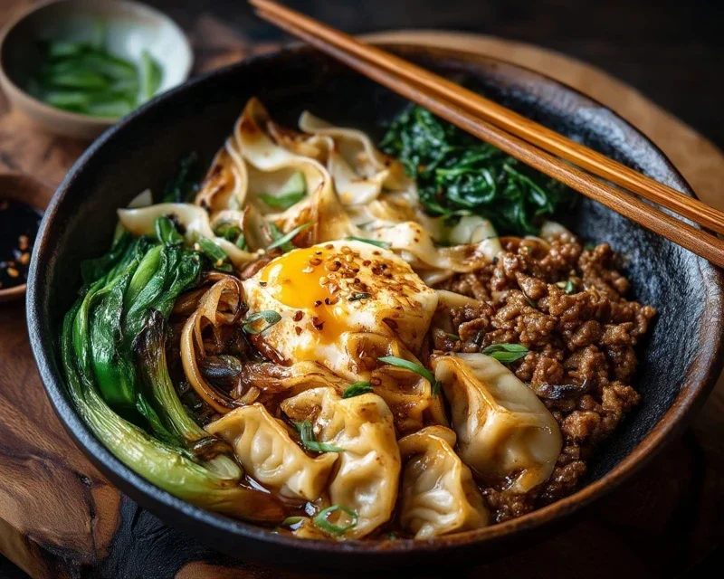 Potsticker Noodle Bowl